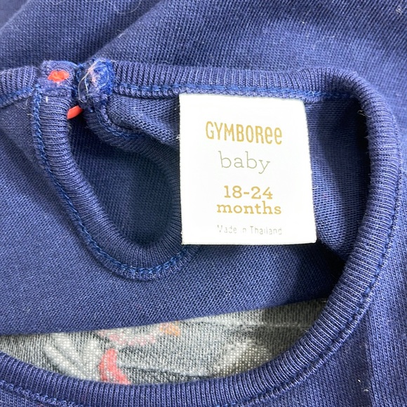 Gymboree Baby Boats & Blooms Flower Bird Shirt & Pants Outfit 2-Piece Set - Picture 11 of 16